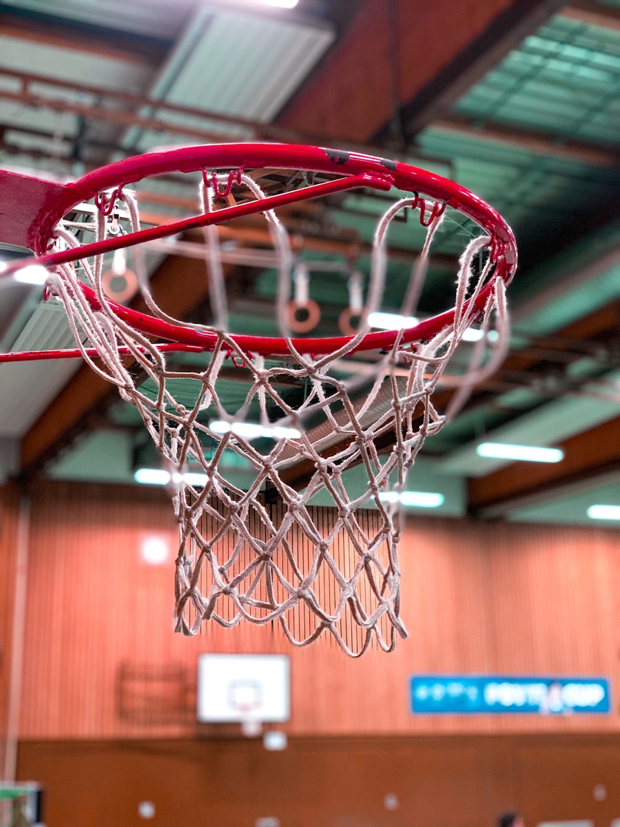 basketball hoop indoors