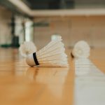 shuttlecocks on the rec centre floor
